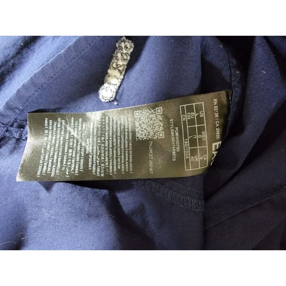 Guess Men's Navy Blue Long Sleeve Button Shirt - Large - Picture 6 of 8